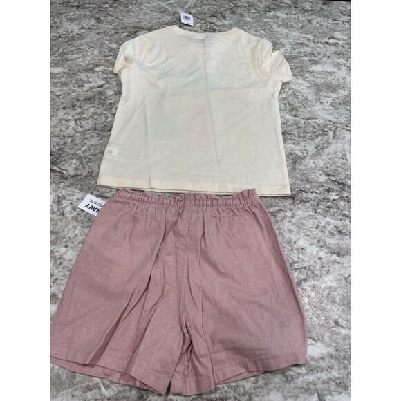Old Navy Girls 4T Disney Princess Short Sleeve Tee T-Shirt & Shorts New NWT - Picture 2 of 5